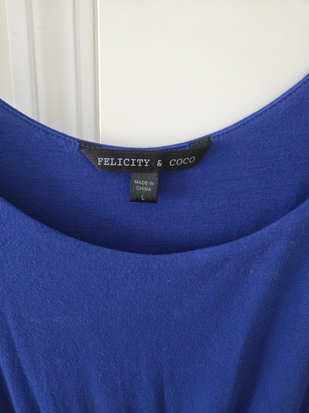 Felicity & Coco Royal Blue Scoop Neck Mid-length Sleeveless Dress